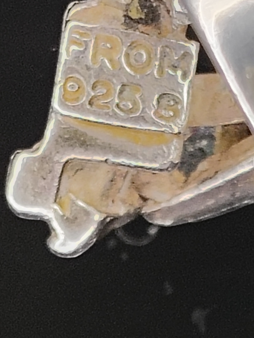 RARE Vintage N.E. From Danish Modernist Sterling Ring – 16g - Picture 3 of 16